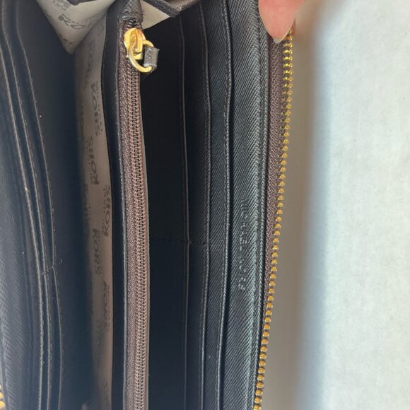 Michael Kors Brown Monogram Coated Canvas Zip Around Wallet - Picture 9 of 10